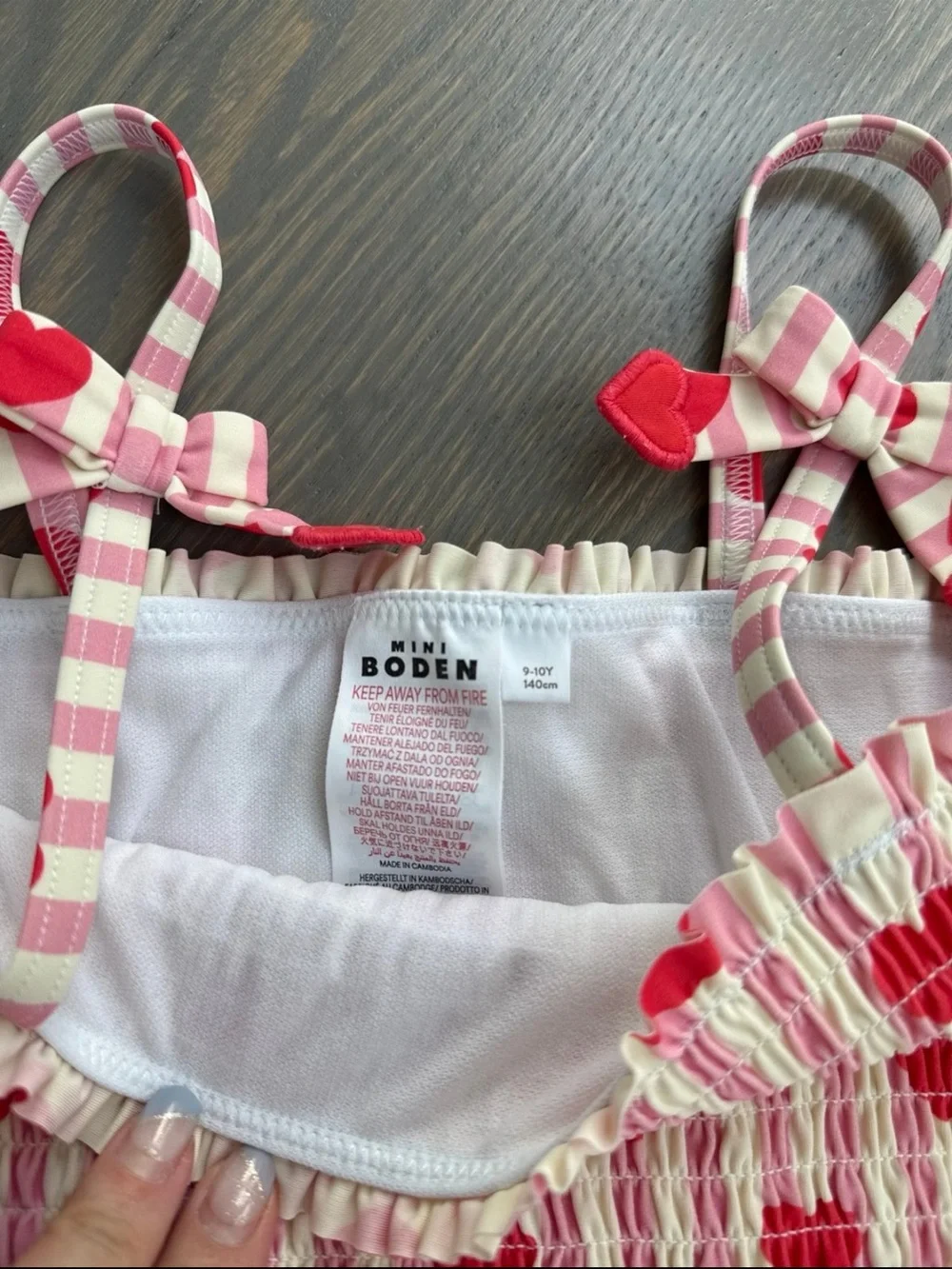 Mini Boden Girl swimmer